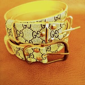 Gucci leather belt, handmade